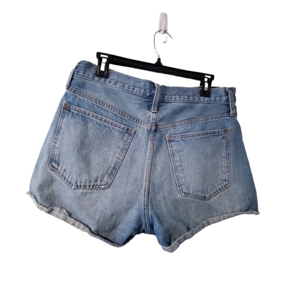 MADEWELL CURVY RELAXED DENIM SHORTS SIZE 27 (RUN
LARGE) DISTRESSED BUTTONFLY - Picture 2 of 4